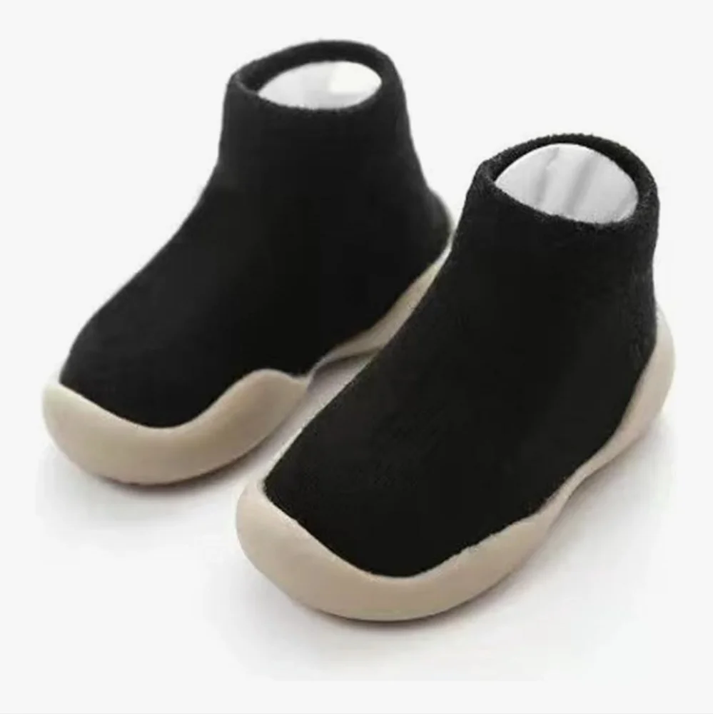 Baby Sock Shoes Toddler Non Slip Soft Rubber Sole Slippers First Walking 12-18M